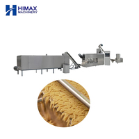 Ligne de production de pâtes industrielle 500 kg/h en acier inoxydable 304 avec composants PLC, pour Fusilli, Penne, Macaroni, certifiée CE, solution clé en main.