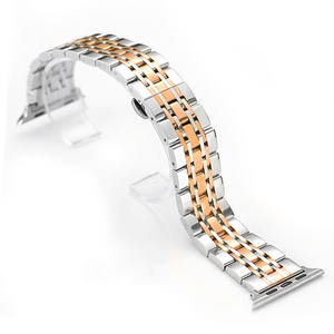 Di lusso solido in acciaio inossidabile Smart <span class=keywords><strong>Watch</strong></span> cinturini sette perline bracciale farfalla Clasp cinturino per <span class=keywords><strong>Apple</strong></span> <span class=keywords><strong>i</strong></span> <span class=keywords><strong>Watch</strong></span> 8 7 <span class=keywords><strong>6</strong></span> 5 4 SE - Product Image 6