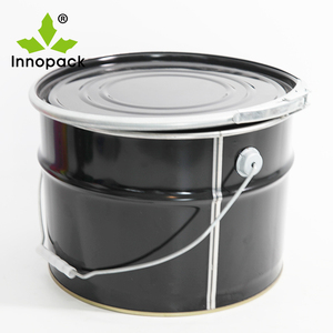 5 litres de peinture à l'huile peut petits seaux en métal avec couvercle et poignée - Product Image 4