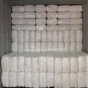 Trapos de Limpieza Industriales de Tela de Algodón, Trapos de Camiseta de Color Grado A, Trapos de Algodón 100% Blancos - Product Image 1