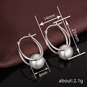 Orecchino a polsino semplice da donna per uso quotidiano, accessorio per l'orecchio, gioiello alla moda per outfit - Product Image 4