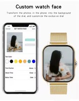 Diseño de moda Smartwatch Mujeres Full Fitness IP67 Impermeable Ritmo cardíaco Monitor de presión arterial Relojes inteligentes para hombres Android IOS