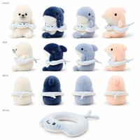 Offre Spéciale : Adorables Bouées de Natation en Peluche Écologiques Imprimées en Letterpress sur le Thème des Animaux Marins – Requin, Dauphin et Phoque Doux – Cadeau Mascotte en Peluche