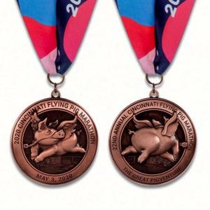 Medalla Deportiva Personalizada de Aleación de Zinc 3D en Oro, Plata y Bronce con Cinta para Competiciones de Tiro - Product Image 3