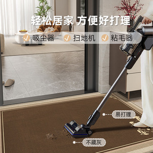 พรมเช็ดเท้าสไตล์จีนแบบใหม่ รูปทรงสี่เหลี่ยมผืนผ้า ทำจากเส้นใยโพลีเอสเตอร์ กันลื่น ป้องกันคราบสกปรก สำหรับทางเข้าบ้าน สีพื้น ทำความสะอาดง่าย - Product Image 5