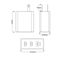 Câble de charge rapide 65W 5A, câble de données USB-C, câble Type C vers Type C