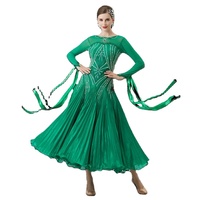 B-22269 personnalisé nouvelle robe de danse de salon standard international robes de danse de salon en soie perlée de haute qualité à vendre