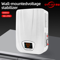 Regulador de Voltaje CA de 5000VA, Estabilizador Automático Monofásico de 220V, Pantalla LED, Protección de Energía SVC de Cobre para el Hogar