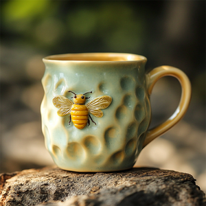 Керамическая кружка с тиснением - Product Image 1