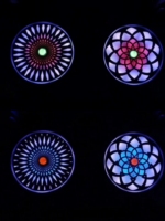 Projecteur de scène LED 150W, effet tunnel lumineux, lumière de scène effet tunnel diamant
