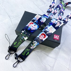 Tali pengikat leher tali MAXIDENT grosir untuk ponsel KPOP Stray Kids Felix HyunJin Bang Chan MANIAC Lanyard telepon - Product Image 2