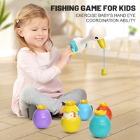 Zhorya Jeu de pêche magnétique avec éclairage, jouet de bain, jouets à jets d'eau, jeu de pêche pour enfants