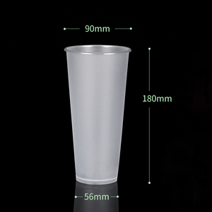 Factory Custom Printed Disposable Cold Hot Drink Lid PP Plastic Cups BPA Free Eco-Friendly Food Safe Design for <strong>Boba</strong> <strong>Bubble</strong> Use - Product Image 5