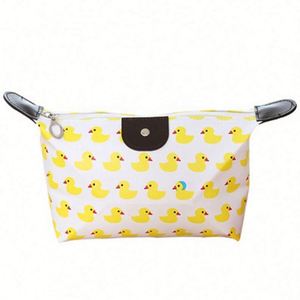 Pochette de maquillage pour femmes, mignonne, en forme de ravioli, à fermeture éclair, imperméable, pliable, pour filles - Product Image 6