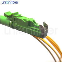 Kabel Patchcord Serat Optik E2000 SX SM9/125 G.657A1 Konektor APC UPC Kerugian Lentur Rendah untuk Jaringan Telekomunikasi FTTH Dalam Ruangan