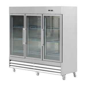 Réfrigérateur vertical à <span class=keywords><strong>porte</strong></span> en verre refroidi par air commercial pour installation portable de fruits de mer Alimentation électrique pour hôtels supermarchés - Product Image 1