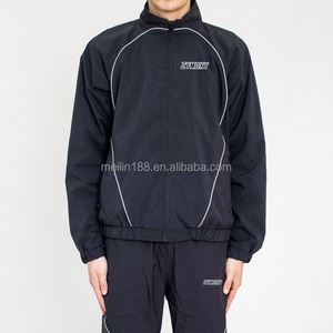 Fabricant de vêtements, tissu personnalisé imperméable pour veste coupe-vent, tissus légers, fermeture éclair, veste coupe-vent en nylon - Product Image 3