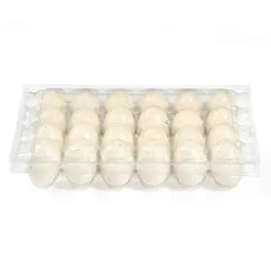 Vassoio in plastica per uova di quaglia a 24 celle, vassoio in Blister per uova di quaglia a 24 fori