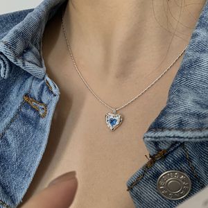 Collier pendentif en argent pur S925 avec zircon flocon de neige japonais, petit diamant, luxe haut de gamme, inspiré de la goutte d'eau congelée, tendance - Product Image 4