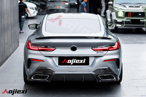 Diffusore paraurti posteriore in fibra di carbonio di alta qualità 3D per <span class=keywords><strong>BMW</strong></span> serie 8 G14 G16 840i 2019 + Kit carrozzeria Splitter posteriore in carbonio - Product Image 3