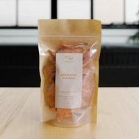 Stand Up Sac D'emballage Alimentaire Étanche À L'humidité Poudre Snack Noix Doypack Zipper Kraft Pochette En Papier avec Fenêtre