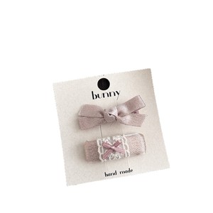 Noeud en tissu pailleté rose doux pour enfants, clips à cheveux mignons en forme de lapin, accessoires, <span class=keywords><strong>frange</strong></span>, cheveux courts, côté - Product Image 5