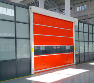 <span class=keywords><strong>Porte</strong></span> de garage industrielle automatique à enroulement rapide en <span class=keywords><strong>PVC</strong></span> flexible pour entrepôt - Product Image 1