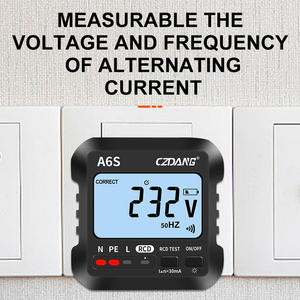 Probador de enchufe de pantalla LCD de 2,2 pulgadas con pantalla de luz indicadora mide 250V cableado Detector DE ESTADO analizador 220V voltaje - Product Image 5