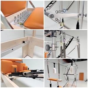 Machine de Pilates et Yoga Professionnelle 3-en-1 en Bois d'Érable : Cadillac, Reformer et Tour Complète Ajustable pour Studio de Pilates - Product Image 2
