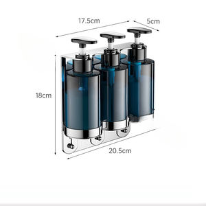 Tamaño personalizado sin perforación 300 ML 304 <span class=keywords><strong>dispensador</strong></span> <span class=keywords><strong>de</strong></span> jabón <span class=keywords><strong>de</strong></span> acero inoxidable para Hotel <span class=keywords><strong>dispensador</strong></span> <span class=keywords><strong>de</strong></span> jabón <span class=keywords><strong>de</strong></span> montaje en pared con llave - Product Image 3