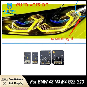 Faro Anteriore Laser Giallo Angel Eyes per BMW M3 M4 G22 G23 G26 G80 G82 G83 420i 430i M440i Luce Diurna in Alluminio allo Xeno - Product Image 5