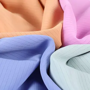 wholesale 100% polyester stripe burn out SPH fabrics for dresses