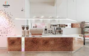 Cafetería de Lujo y Mostrador de Té de Burbujas |   Diseño de Quiosco de Café Personalizado |   Fabricante de Muebles de Exhibición, Decoración para Cafeterías - Product Image 4