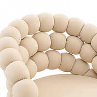 Chaise à bulles gonflable de luxe réglable pour comptoir de cuisine, chaises de bar modernes en velours avec pieds dorés