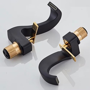 Mới màu đen giá rẻ vòi nước phòng tắm vòi đòn bẩy duy nhất nóng và lạnh Brass nước Mixer tap lưu vực nước bồn rửa Mixer - Product Image 4