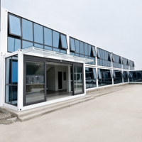 Maison préfabriquée en conteneur à économie d'énergie et respectueuse de l'environnement, design moderne et durable, hôtel, école, garantie de 5 ans