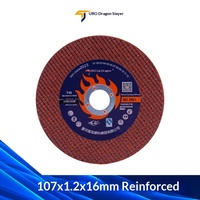 Disque de coupe Tulong 100 pour meuleuse d'angle, métal, acier inoxydable, 107, liant en résine, épaisseur 1,2 mm