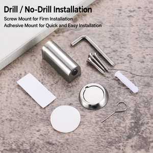 Butée de porte de sécurité robuste en zinc sans soudure, à fixation au sol, pour hôtels, durable et facile à installer - Product Image 4