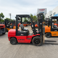 Forklift Diesel Bekas Dua Tiang 3.5T, Angkat 4000mm, Mesin Pembakaran Internal, Counterbalance, Ban Solid, FWD, 4900kg, Model A35T