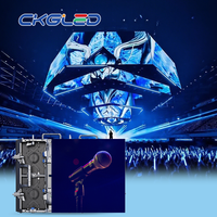 Outdoor Curved Modular Led Screen IP65 Die-Cast Aluminum Cabinet Events Led Cube Display