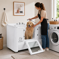 Station de toilettage pour chien de luxe avec baignoire profonde XL pour le confort des grandes races