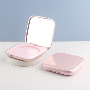 <span class=keywords><strong>Palette</strong></span> de maquillage portable en PP de 30g avec miroir, boîte à poudre plaquée, blush, illuminateur et fard à paupières – Vente en gros - Product Image 4