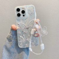 Coques de téléphone portable au design populaire, toucher doux, antichoc, motif papillon