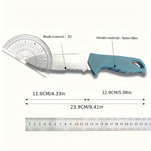 Cuchillo de hoja fija ligero de acero D2 clásico personalizado, de grado profesional, para defensa personal, aventuras al aire libre y supervivencia. - Product Image 6