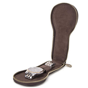 Caja de reloj de cuero PU, caja de almacenamiento para reloj de pulsera, caja de regalo, bolsa de viaje con cremallera resistente a arañazos, bolsa de almacenamiento, estuche para reloj - Product Image 2