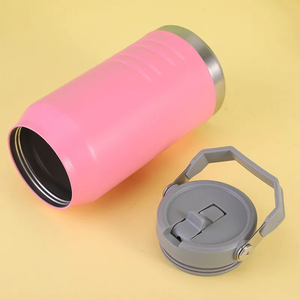 Nueva Botella de Agua Deportiva Portátil para Viajes al Aire Libre, Jarra de Agua con Aislamiento al Vacío de Acero Inoxidable 304 con Pajita y Asa - Product Image 3