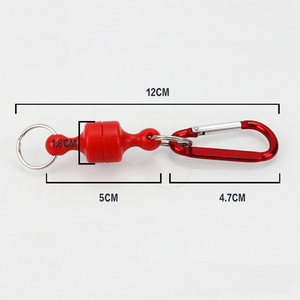 HOT Xách Tay <span class=keywords><strong>Fly</strong></span> Câu Cá Thực Tế Mạnh Mẽ Lưới Từ Tính Phát Hành Chủ Keeper Với Nhôm Hợp Kim Carabiner Nhẫn Khóa - Product Image 2