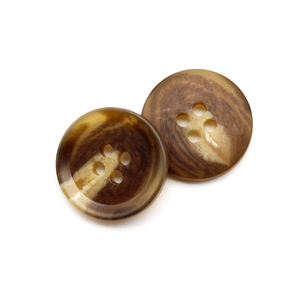 Chất Lượng Cao Tùy Chỉnh Mô Hình Sừng Nhựa Nút Phụ Kiện 4 Lỗ Áo Sơ Mi Phù Hợp Với Áo Khoác Ưa Thích Màu Nâu Nhựa Áo Khâu Nút - Product Image 5