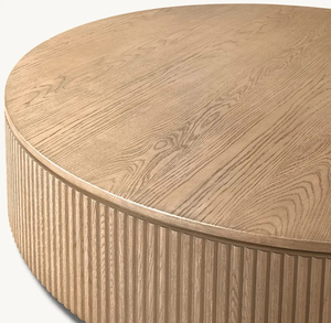Dernier arrivage Tables basses modernes en bois de couleur naturelle <span class=keywords><strong>Table</strong></span> <span class=keywords><strong>basse</strong></span> <span class=keywords><strong>ronde</strong></span> Byron <span class=keywords><strong>Table</strong></span> <span class=keywords><strong>basse</strong></span> moderne en bois de chêne - Product Image 4