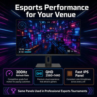 Monitor Gaming QHD 27 Inci 300Hz Fast IPS 2560x1440 Pasokan Massal untuk Arena Esports Warnet OEM Logo Kustom